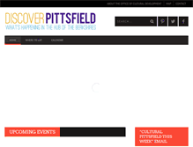 Tablet Screenshot of discoverpittsfield.com